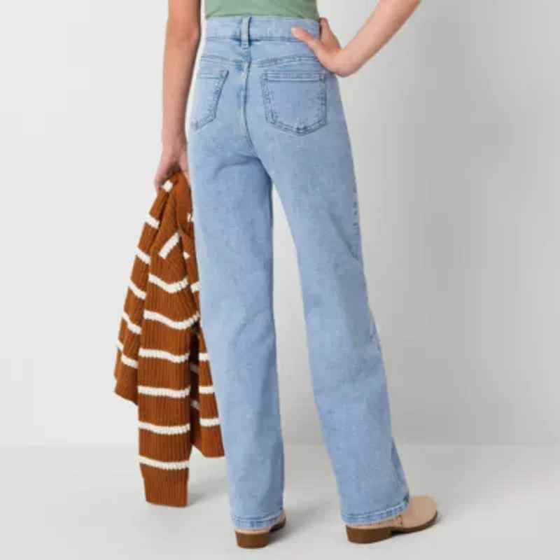 Thereabouts Little & Big Kid Girls Skater Loose Fit Jean