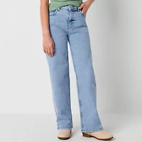 Thereabouts Little & Big Kid Girls Skater Loose Fit Jean