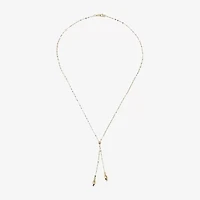 Gold Addiction Womens 14K Gold 18 Inch Y Necklace