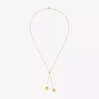 Gold Addiction Lariat Style Womens 14K Gold 18 Inch Y Necklace