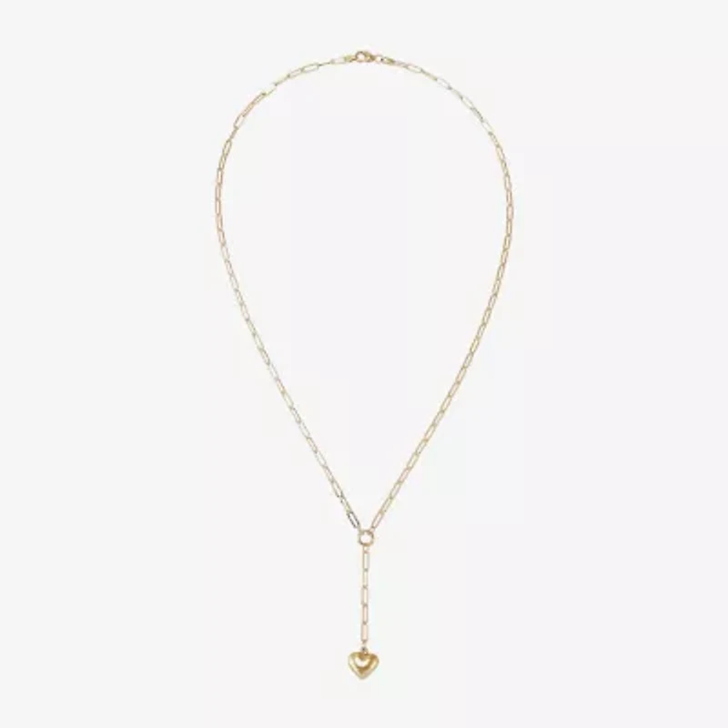 Gold Addiction Lariat Style Womens 10K Gold 18 Inch Y Necklace