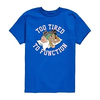 Disney Collection Little & Big Kid Unisex Crew Neck Short Sleeve Regular Fit Seven Dwarfs Snow White Graphic T-Shirt