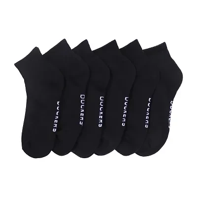 Dockers Half Cushion Mens Multi-Pack 6 Pair Quarter Ankle Socks