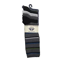 Dockers Flat Knit Mens 6 Pair Crew Socks