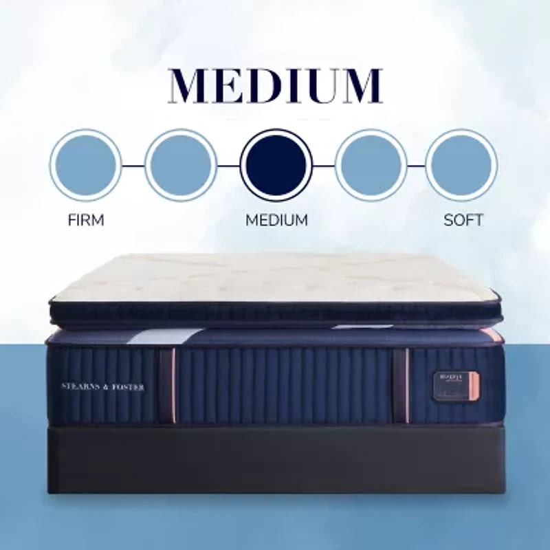 Stearns & Foster Reserve 17" Duet Medium Euro Pillow Top - Mattress Only
