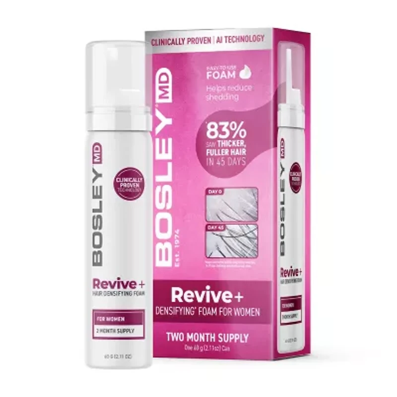BosleyMD Womens Revive+ Foam Hair Mousse 2.1 oz.