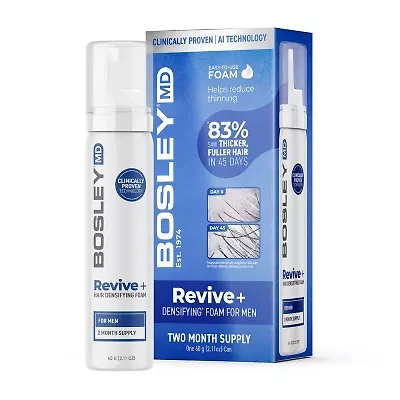 BosleyMD Mens Revive + Foam Hair Mousse 2.1 oz.