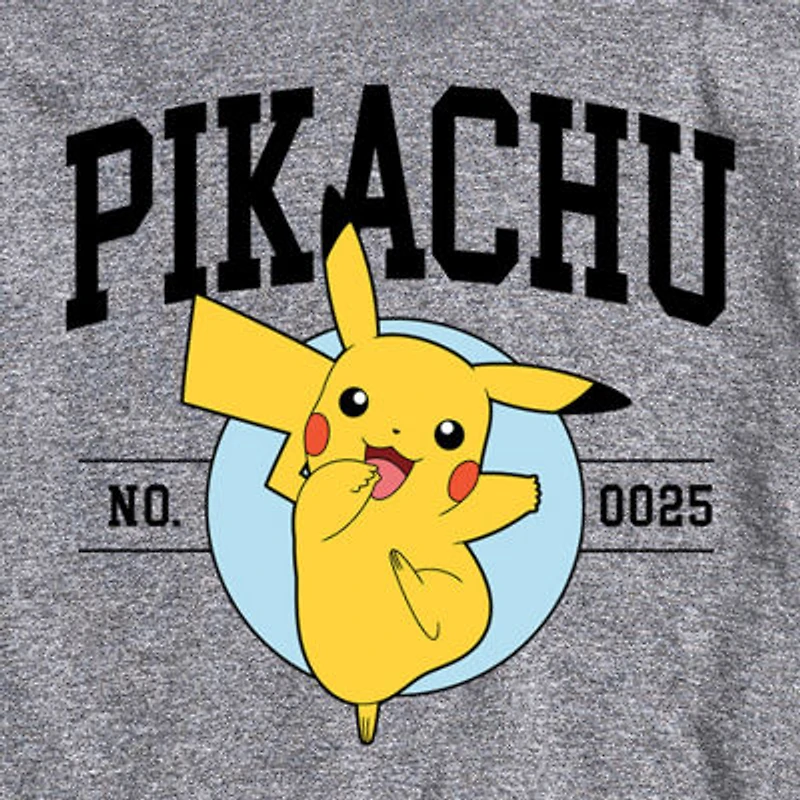 Womens Juniors Crew Neck Short Sleeve Regular Fit Pokeman Graphic T-Shirt