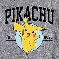 Womens Juniors Crew Neck Short Sleeve Regular Fit Pokeman Graphic T-Shirt