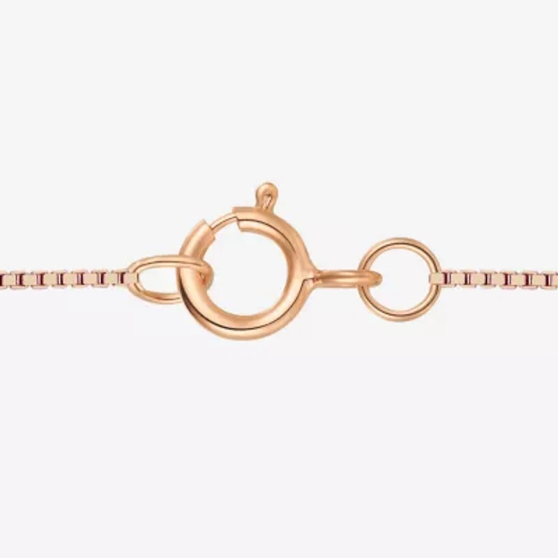 Womens Lab Created White Opal 14K Rose Gold Over Silver 18 Inch Pendant Necklace