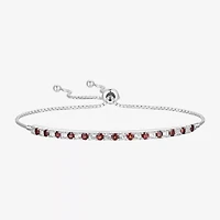 Gemstone Sterling Silver Bolo Bracelet