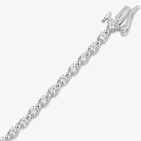 Womens 1 CT. Lab Grown White Diamond 10K Gold Tennis Bracelet