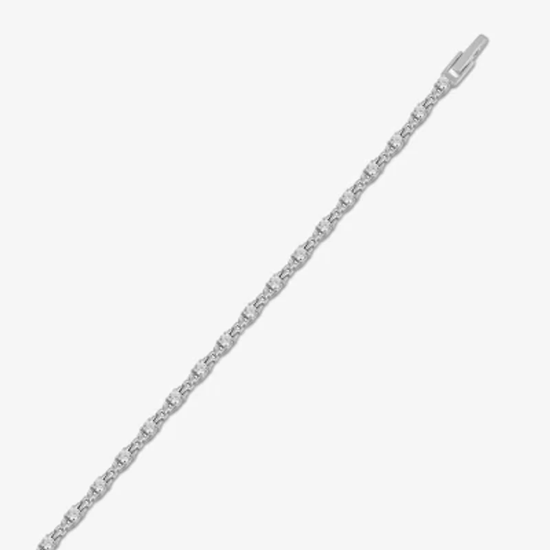 Womens 1 CT. Lab Grown White Diamond 10K Gold Tennis Bracelet