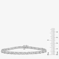 Womens 2 CT. Lab Grown White Diamond 10K Gold Tennis Bracelet