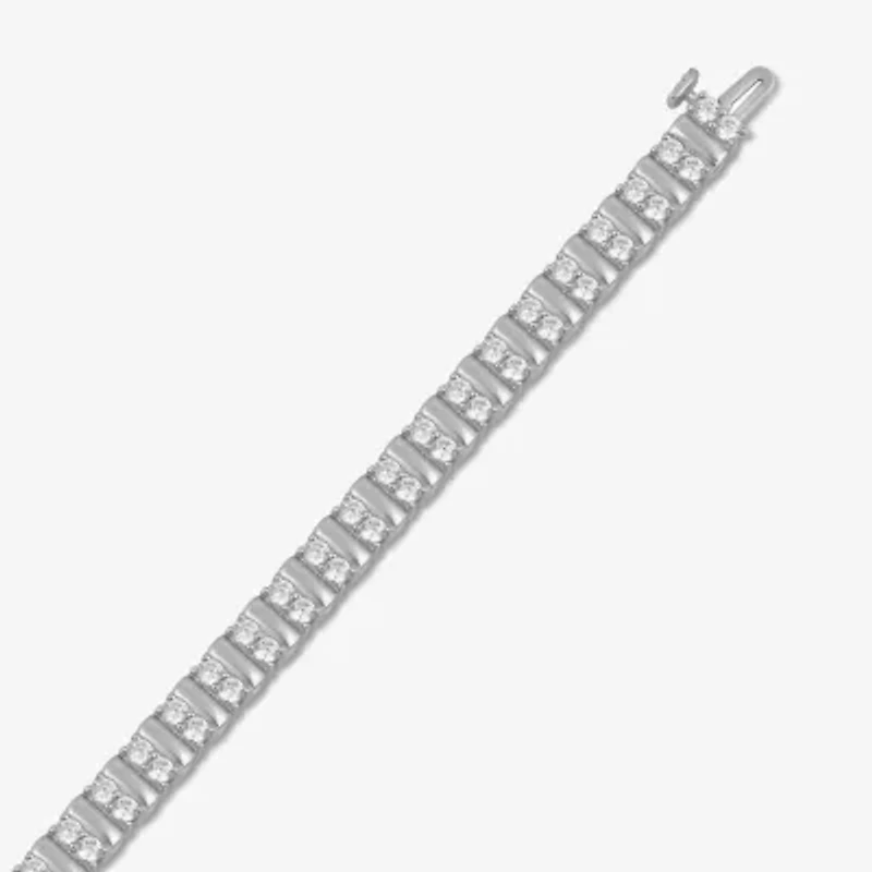 Womens 2 CT. Lab Grown White Diamond 10K Gold Tennis Bracelet
