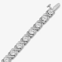 Womens 5 CT. T.W. Lab Grown White Diamond 10K Gold Tennis Bracelet