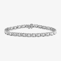 Womens 5 CT. T.W. Lab Grown White Diamond 10K Gold Tennis Bracelet