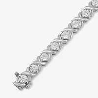 Womens 5 CT. T.W. Lab Grown White Diamond 10K Gold Tennis Bracelet