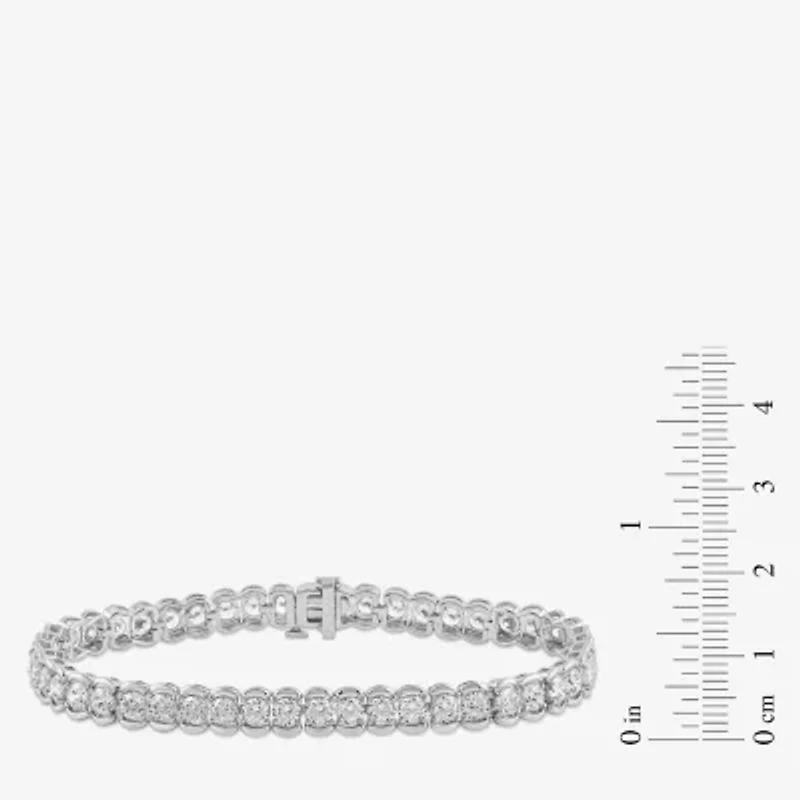 Womens 10 Ct.T.W. Lab Grown White Diamond 10K Gold Tennis Bracelet