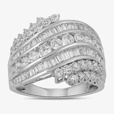 Womens 2 CT. Lab Grown White Diamond 10K Gold Band