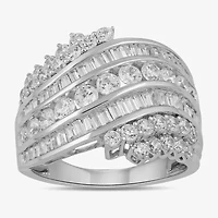 Womens 2 CT. Lab Grown White Diamond 10K Gold Band