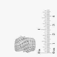 Womens 2 CT. Lab Grown White Diamond 10K Gold Band