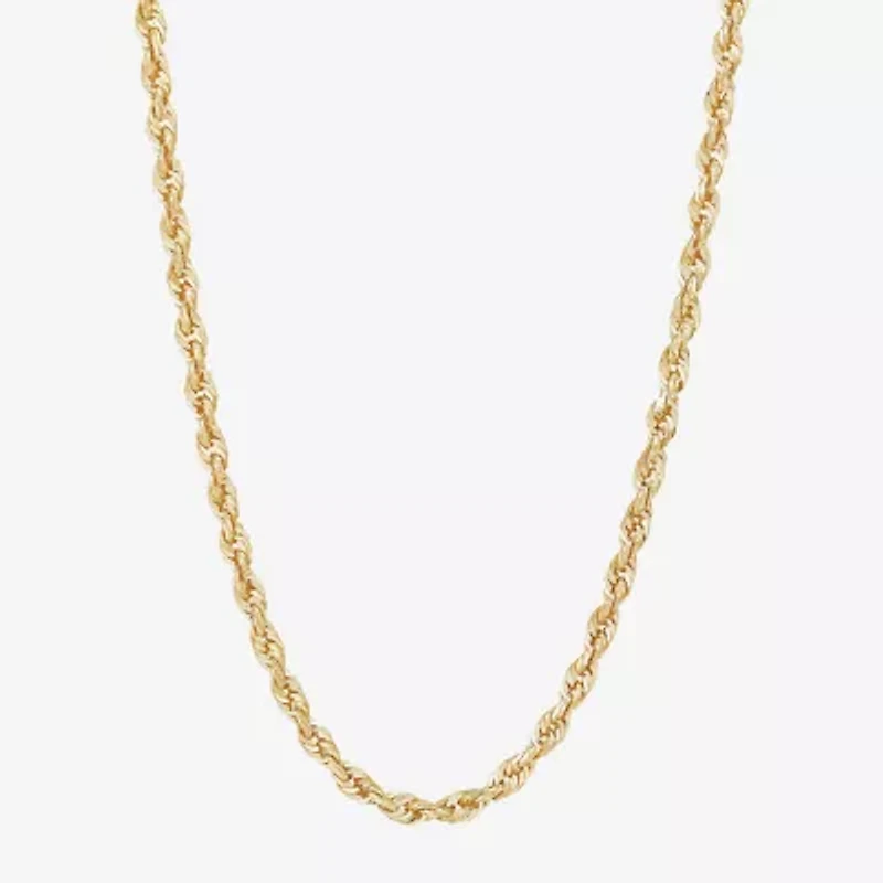 14K Gold Glitter Rope 20-24" 3mm Chain