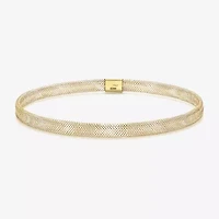 Made in Italy Womens 10K Gold Bangle Bracelet