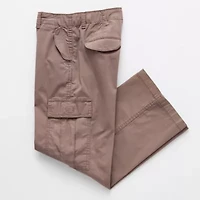 Thereabouts Little & Big Kid Girls Easy-on + Easy-off Wide Leg Cargo Pant