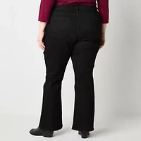 St. John's Bay Secretly Slender Womens Mid Rise Bootcut Jean