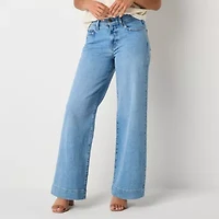 a.n.a Womens High Rise Wide Leg Jean