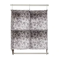 Martha Stewart Floral 4-Compartment Hanging Organizer