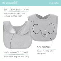 The Peanutshell Soft Neutral Unisex 10-pc. Bib