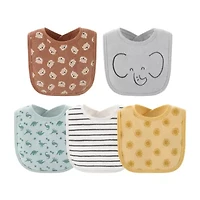 The Peanutshell Soft Neutral Unisex 10-pc. Bib