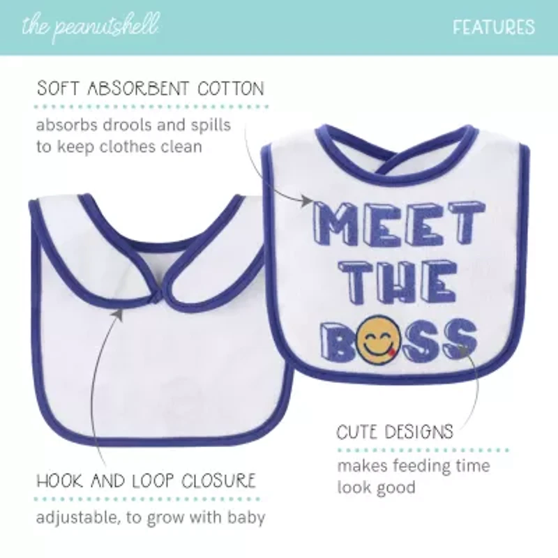 The Peanutshell Oh Boy! Boys 10-pc. Bib