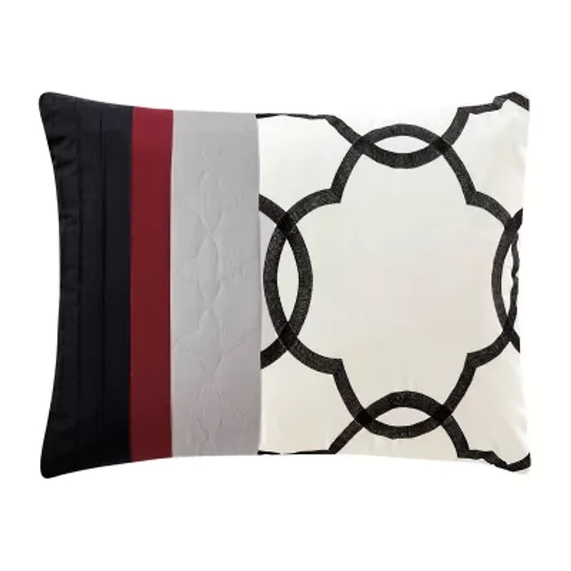Eden & Oak Davina 10-pc. Geometric Midweight Comforter Set