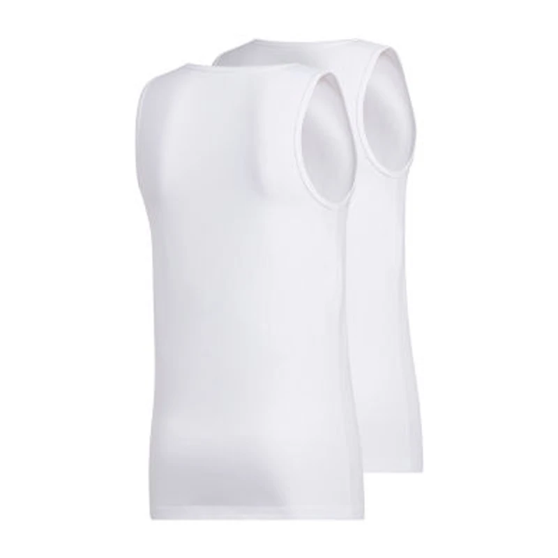 adidas Stretch Mens Crew Neck Sleeveless 2 Pack Tank