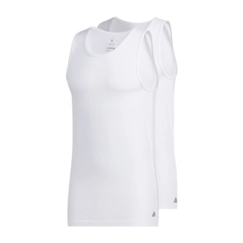 adidas Stretch Mens Crew Neck Sleeveless 2 Pack Tank