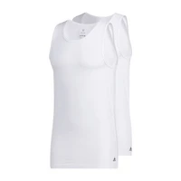 adidas Stretch Mens Crew Neck Sleeveless 2 Pack Tank