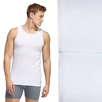 adidas Stretch Mens Crew Neck Sleeveless 2 Pack Tank