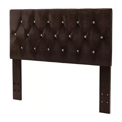 Faux Leather Upholstered Tufted Headboard - Full/Queen