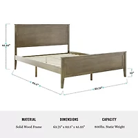 Martha Stewart Corbin Wooden Platform Bed