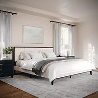 Martha Stewart Jett Upholstered Platform Bed