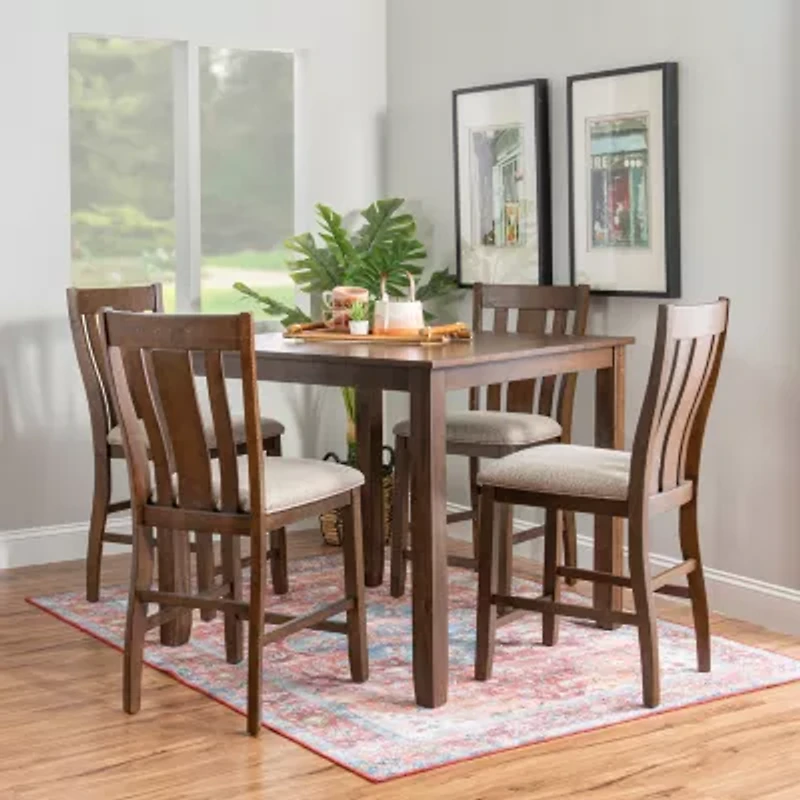 Amaia 5-pc. Counter Height Square Dining Set