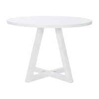 Ternier Round Wood-Top Dining Table