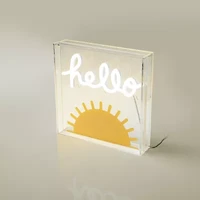 West & Arrow Hello Sunshine LED Neon Wall Sign