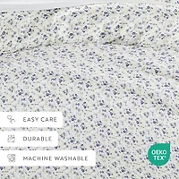 Casual Comfort Premium Ultra Soft 3-pc. Blossoms Print Duvet Cover Set