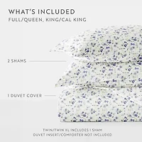 Casual Comfort Premium Ultra Soft 3-pc. Blossoms Print Duvet Cover Set