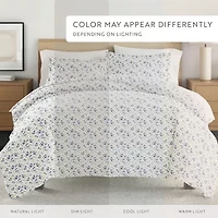 Casual Comfort Premium Ultra Soft 3-pc. Blossoms Print Duvet Cover Set