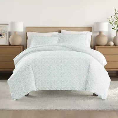 Casual Comfort Premium Ultra Soft 3-pc. Burst of Vines Print Duvet Cover Set